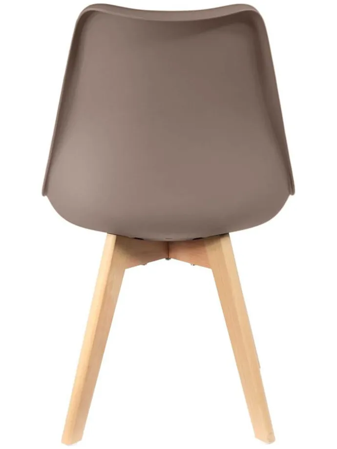 Esszimmerstuhl "Scandinave" in Taupe - (B)46 x (H)86,5 x (T)52 cm