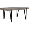 Esszimmertisch ADENA in Braun/Schwarz - (W) 90 x (H) 75 x (L) 150 cm