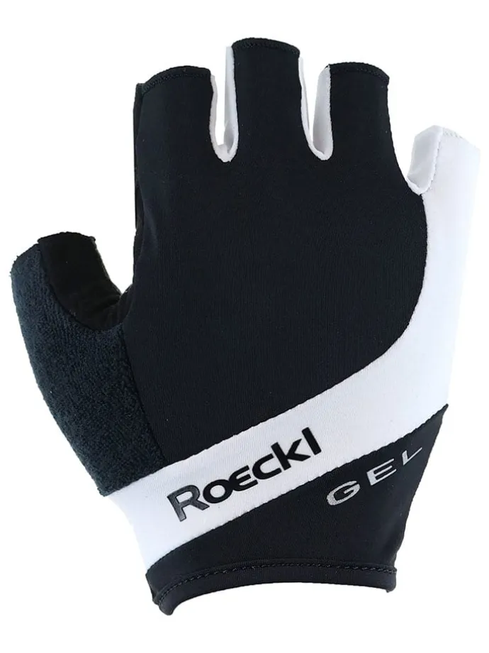 Fahrradhandschuhe "Halver 2" in Schwarz/ Weiß
