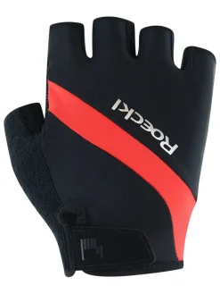 Fahrradhandschuhe "Holmec" in Schwarz/ Rot