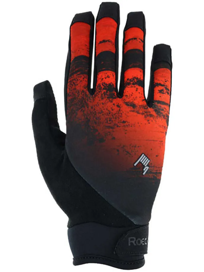 Fahrradhandschuhe "Montan" in Rot/ Schwarz