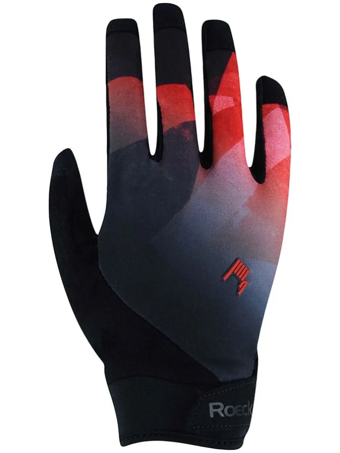 Fahrradhandschuhe "Montan" in Schwarz/ Rot