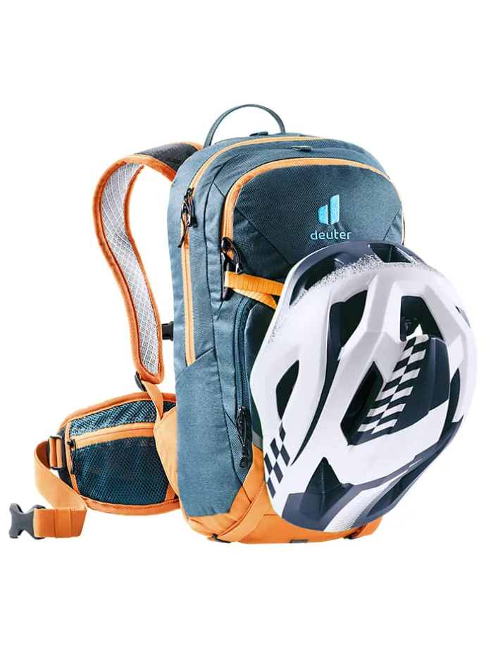 Fahrradrucksack "Attack 8 JR" in Dunkelblau/ Orange - (B)24 x (H)42 x (T)14 cm