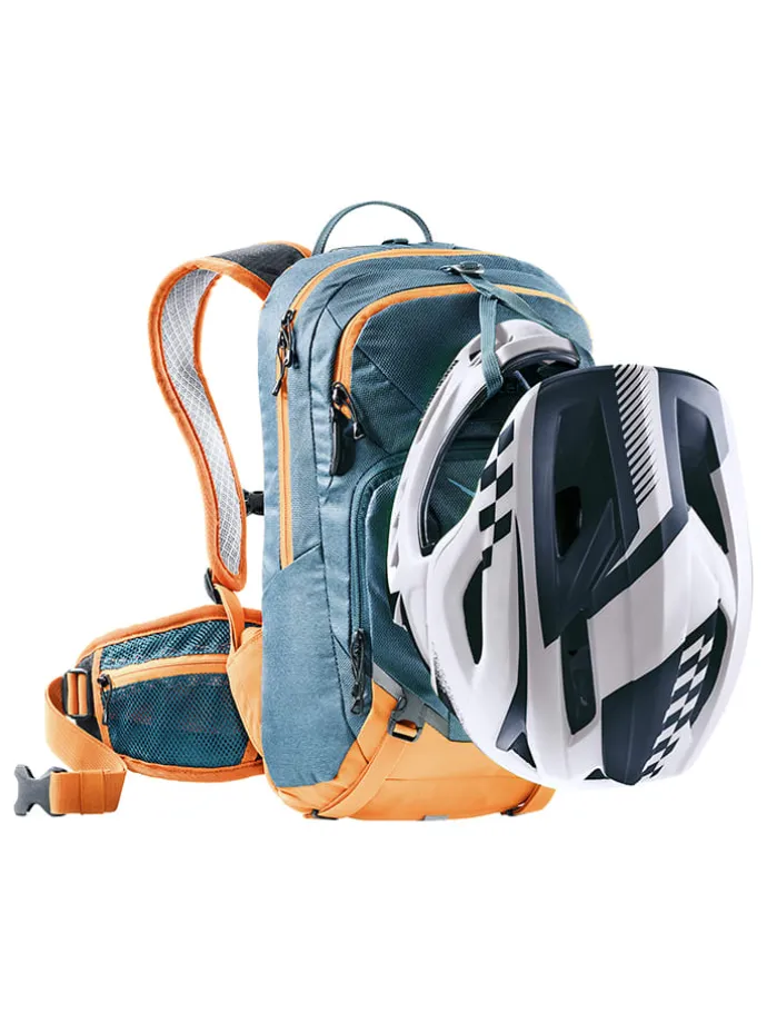 Fahrradrucksack "Attack 8 JR" in Dunkelblau/ Orange - (B)24 x (H)42 x (T)14 cm