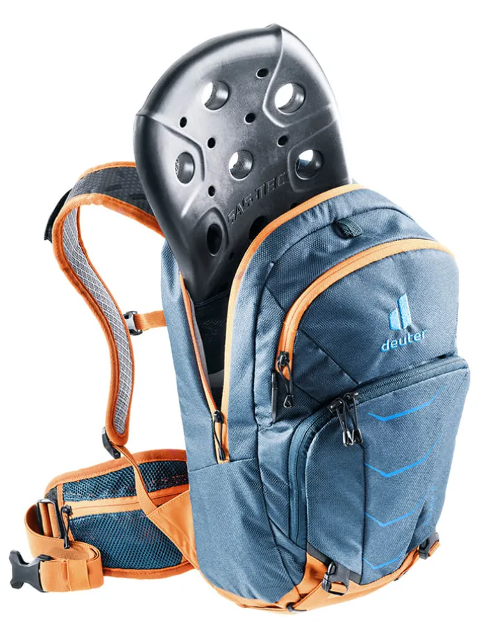 Fahrradrucksack "Attack 8 JR" in Dunkelblau/ Orange - (B)24 x (H)42 x (T)14 cm