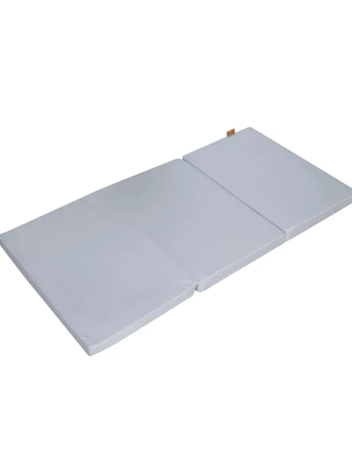 Faltbare Reisebettmatratze 60 x 120 cm roba Style – hellgrau, mit Tasche