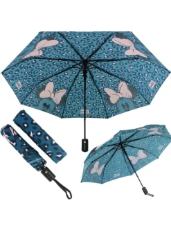 Faltbarer Regenschirm Maus | Automatik | Minnie Mouse | Kinder Schirm