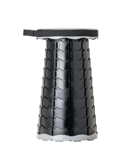 Falthocker in Schwarz - (H)45 cm