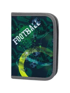Federmäppchen "Football" in Grün