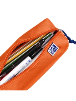 Federmäppchen in Orange - (B)23,5 x (H)7,5 x (T)7,5 cm