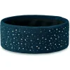 Feinstrick Stirnband in Petrol-Blau