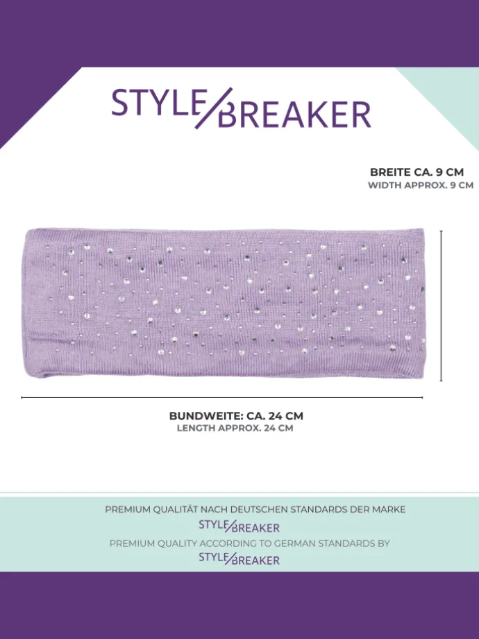 Feinstrick Stirnband in Petrol-Blau