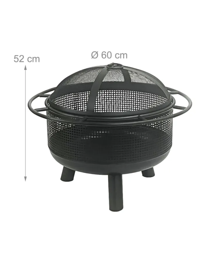 Feuerschale in Schwarz - Ø 60 cm