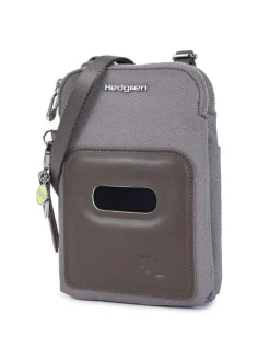 Fika Handytasche RFID 12,5 cm in vintage taupe