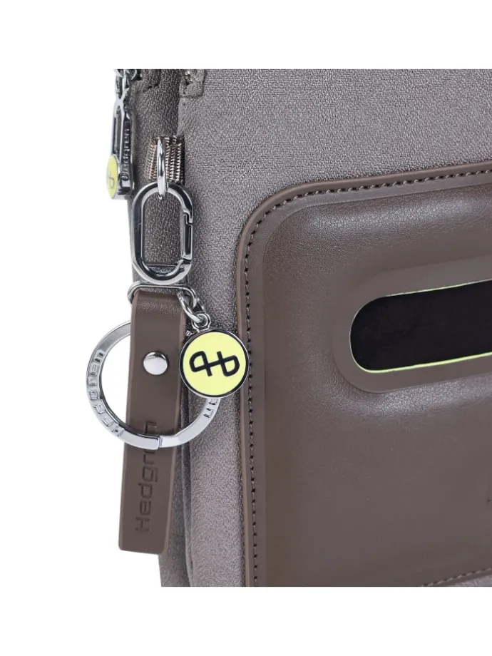 Fika Handytasche RFID 12,5 cm in vintage taupe