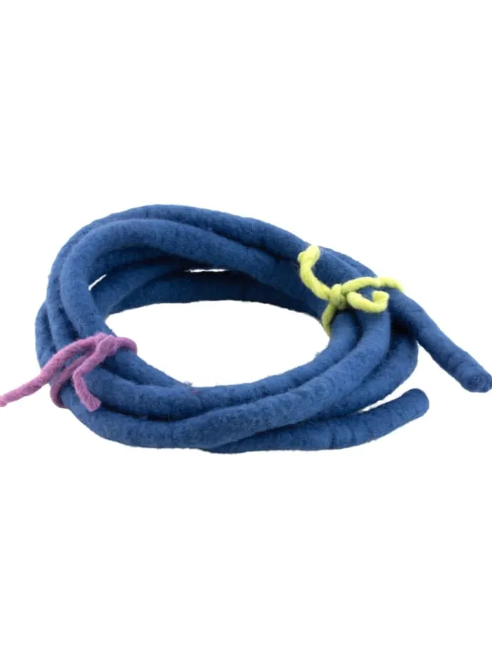 Filzbänder, dünn in blau