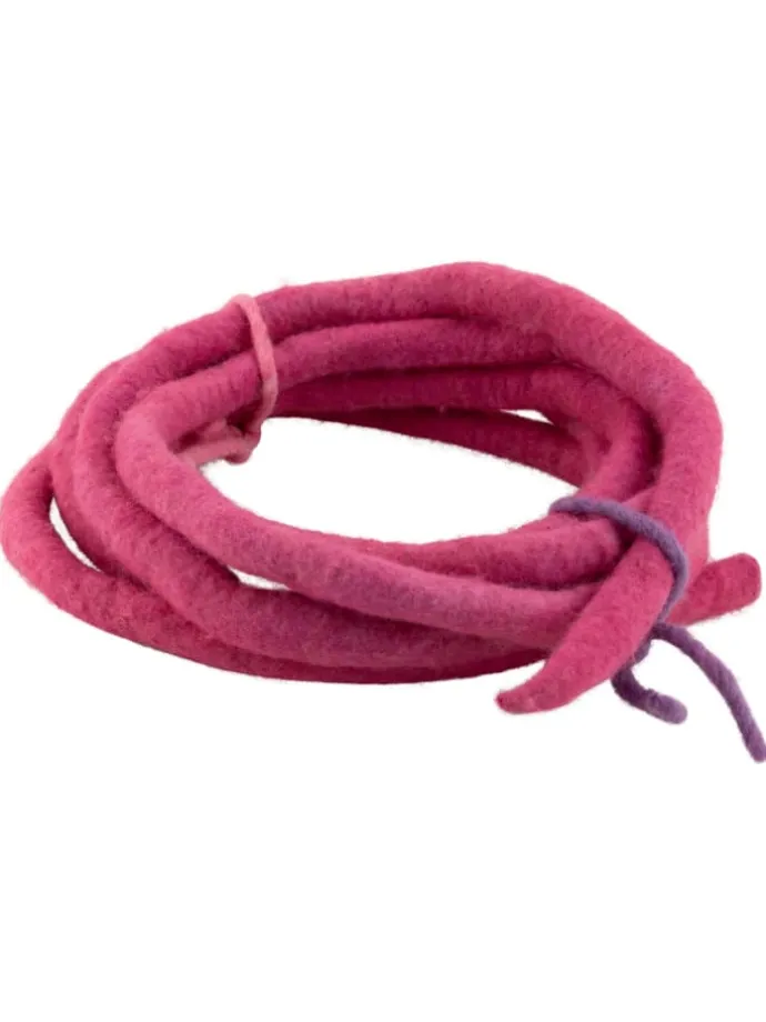 Filzbänder, dünn in rosa