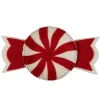 Filz-Dekoschale "Bonbon" in Rot/ Weiß - (L)30 x (B)18 cm