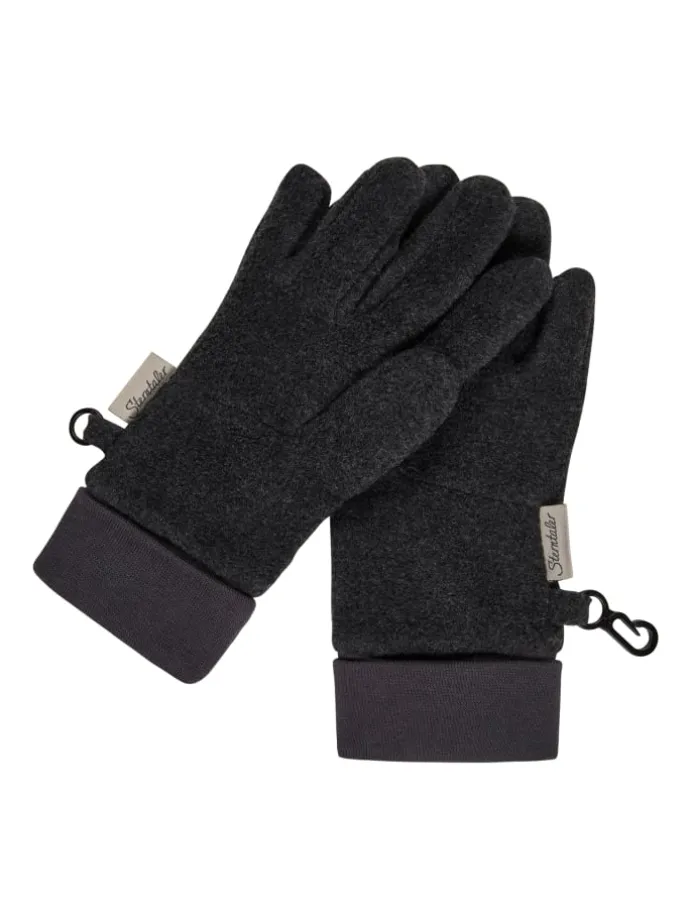 Fingerhandschuhe in anthrazit mel.
