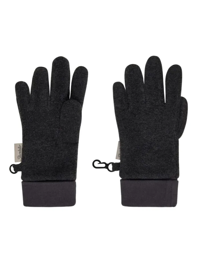 Fingerhandschuhe in anthrazit mel.