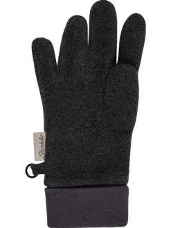 Fingerhandschuhe in anthrazit mel.