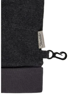 Fingerhandschuhe in anthrazit mel.