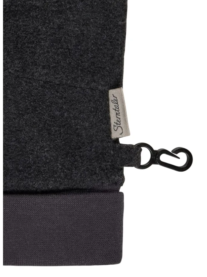 Fingerhandschuhe in anthrazit mel.