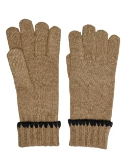 Fingerhandschuhe in Hellbraun