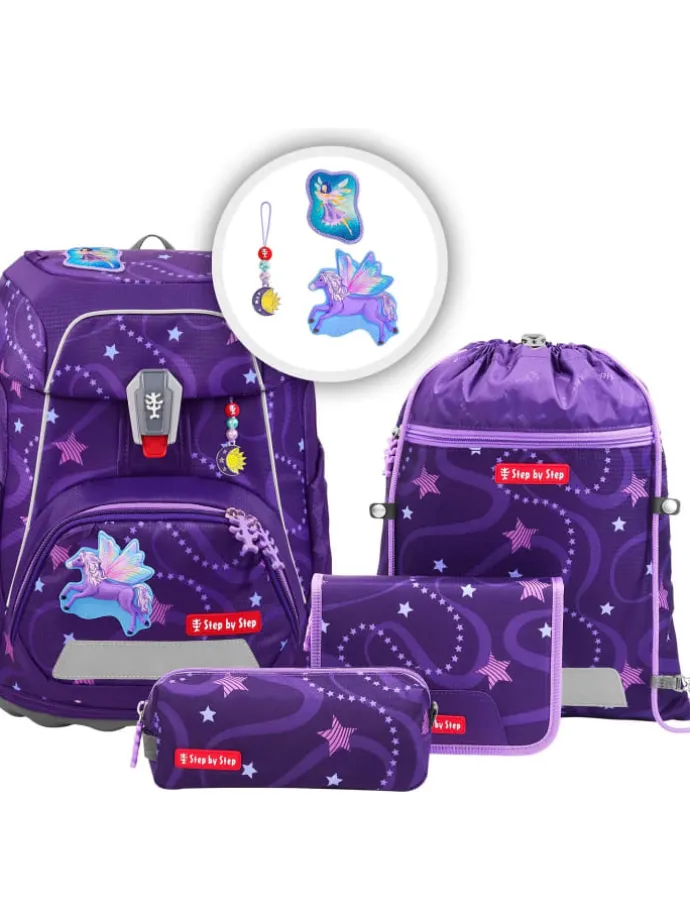 FIT Schulranzen-Set Pegasus Emily 5-tlg. in lila