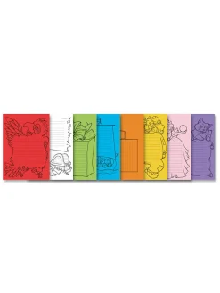Flechtpapier-Set in Bunt - 24 Blatt - A4