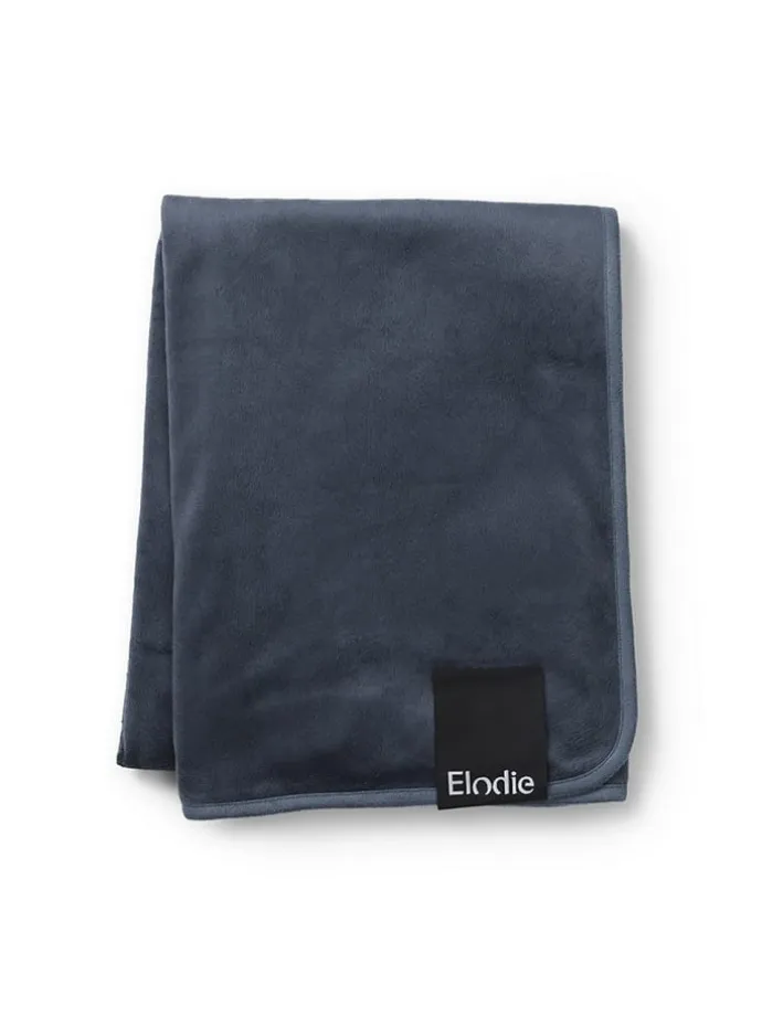Fleece Decke - Juniper Blue in Blau 100 x 75 cm