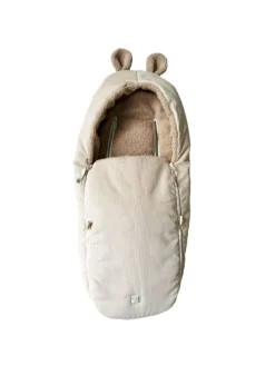 Fleece-Fußsack Hima für Babyschalen & Babywannen in braun