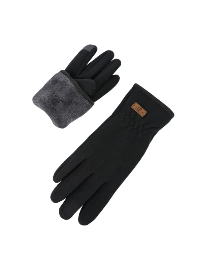 Fleece-Handschuh Hanna in anthra mélange