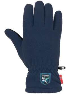 Fleece-Handschuhe "Eikedalen" in Dunkelblau