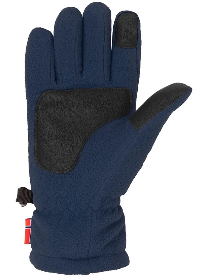Fleece-Handschuhe "Eikedalen" in Dunkelblau