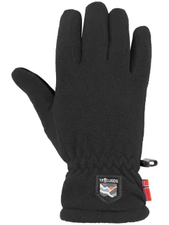 Fleece-Handschuhe "Eikedalen" in Schwarz