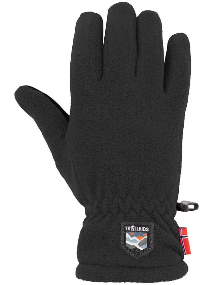 Fleece-Handschuhe "Eikedalen" in Schwarz