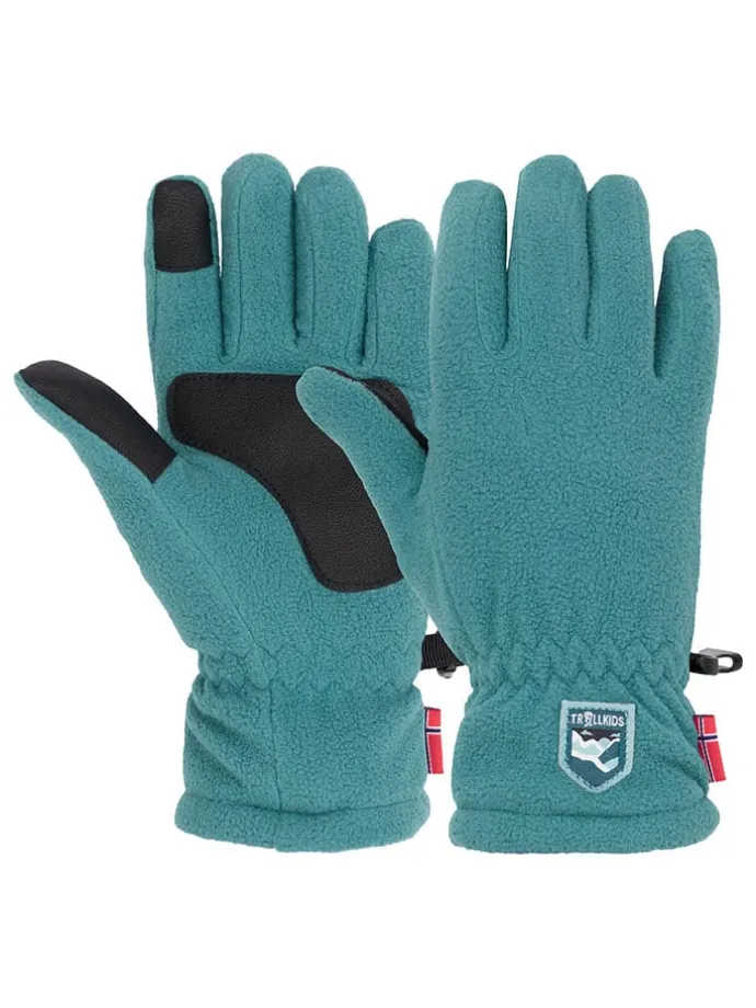 Fleece-Handschuhe "Eikedalen" in Türkis