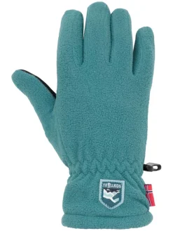 Fleece-Handschuhe "Eikedalen" in Türkis