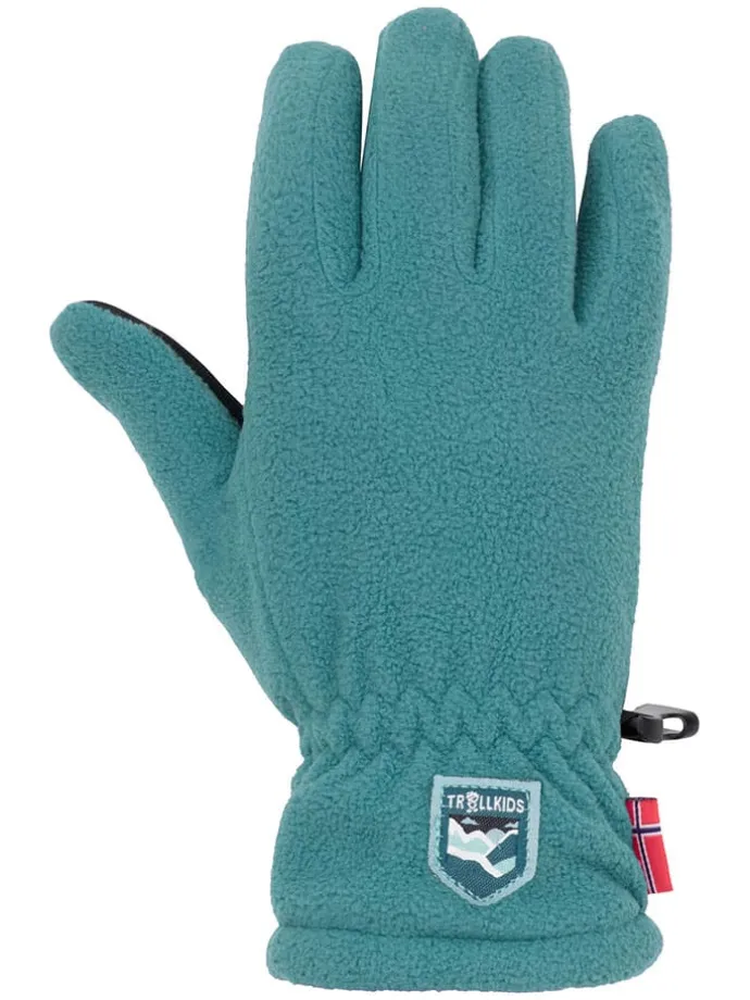 Fleece-Handschuhe "Eikedalen" in Türkis