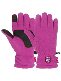 Fleece-Handschuhe "Eikedalen" in Beere