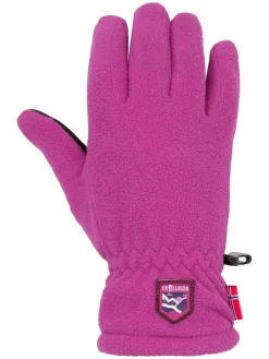 Fleece-Handschuhe "Eikedalen" in Beere