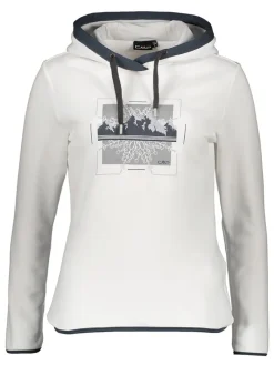 Fleecehoodie in Weiß