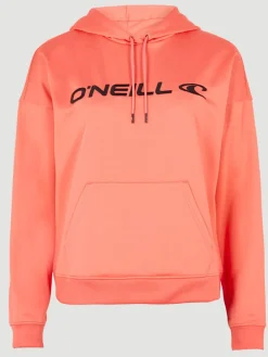 Fleecehoodie "Rutile" in Orange/ Pink