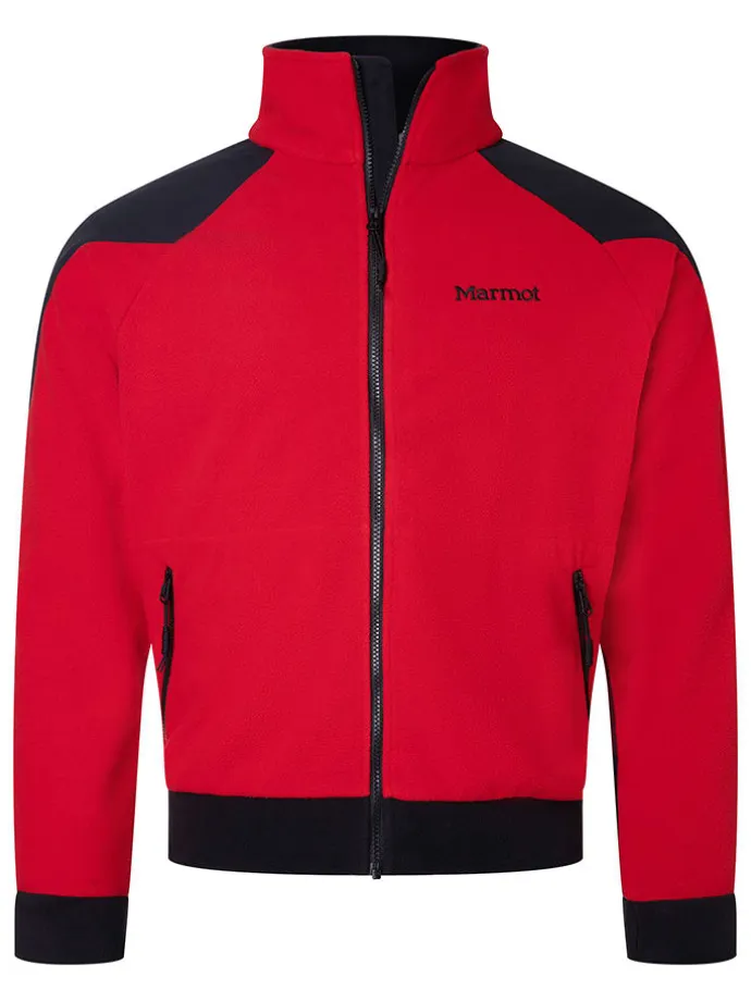 Fleecejacke "Alpinist" in Rot/ Schwarz