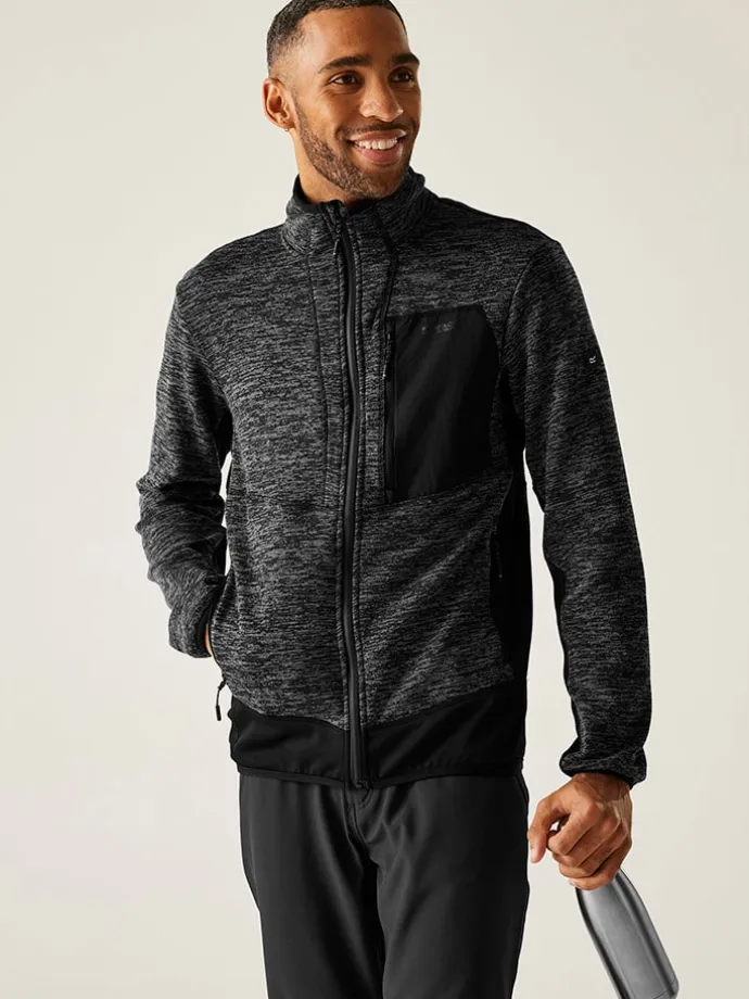 Fleecejacke "Baslinn" in Anthrazit