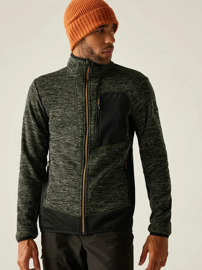 Fleecejacke "Baslinn" in Khaki