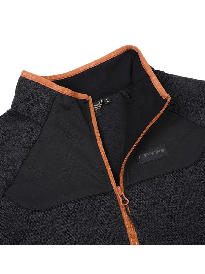 Fleecejacke "Bode" in Schwarz
