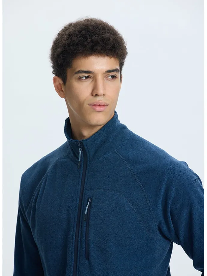 Fleecejacke "Boonville" in Dunkelblau