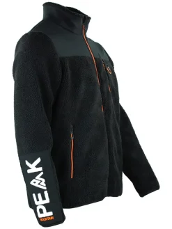 Fleecejacke "Cafron" in Schwarz